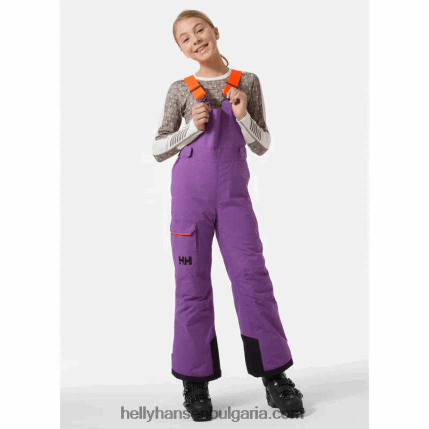 деца ски панталони за юноши 80V22D2456 синя мъгла/черно/морско синьо Helly-Hansen