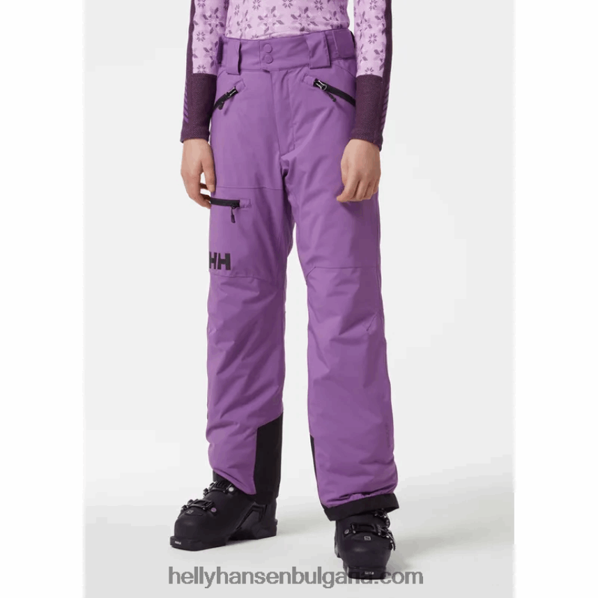 деца ски панталони за юноши 80V22D2460 черно/морско синьо Helly-Hansen