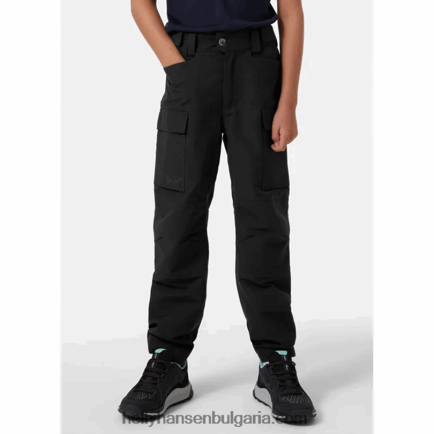 деца туристически панталон Marka за юноши 80V22D2468 азурит/лав зелено Helly-Hansen