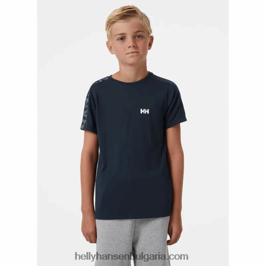 деца активна техническа тениска за юноши 80V22D2514 лилатек/абанос Helly-Hansen