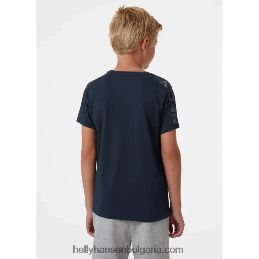 деца активна техническа тениска за юноши 80V22D2514 лилатек/абанос Helly-Hansen