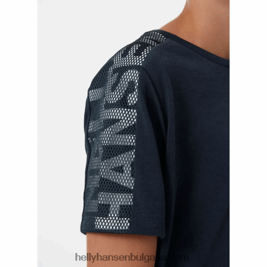 деца активна техническа тениска за юноши 80V22D2514 лилатек/абанос Helly-Hansen