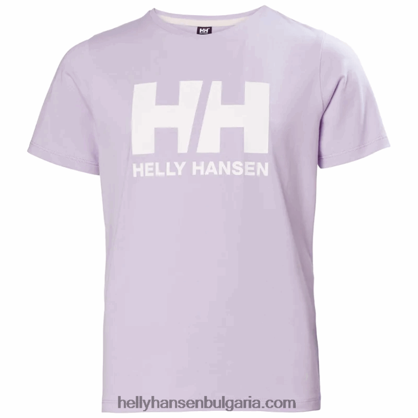 деца тениска с лого hh за юноши 80V22D2507 розов кварц/остър зелен/сладък лайм Helly-Hansen
