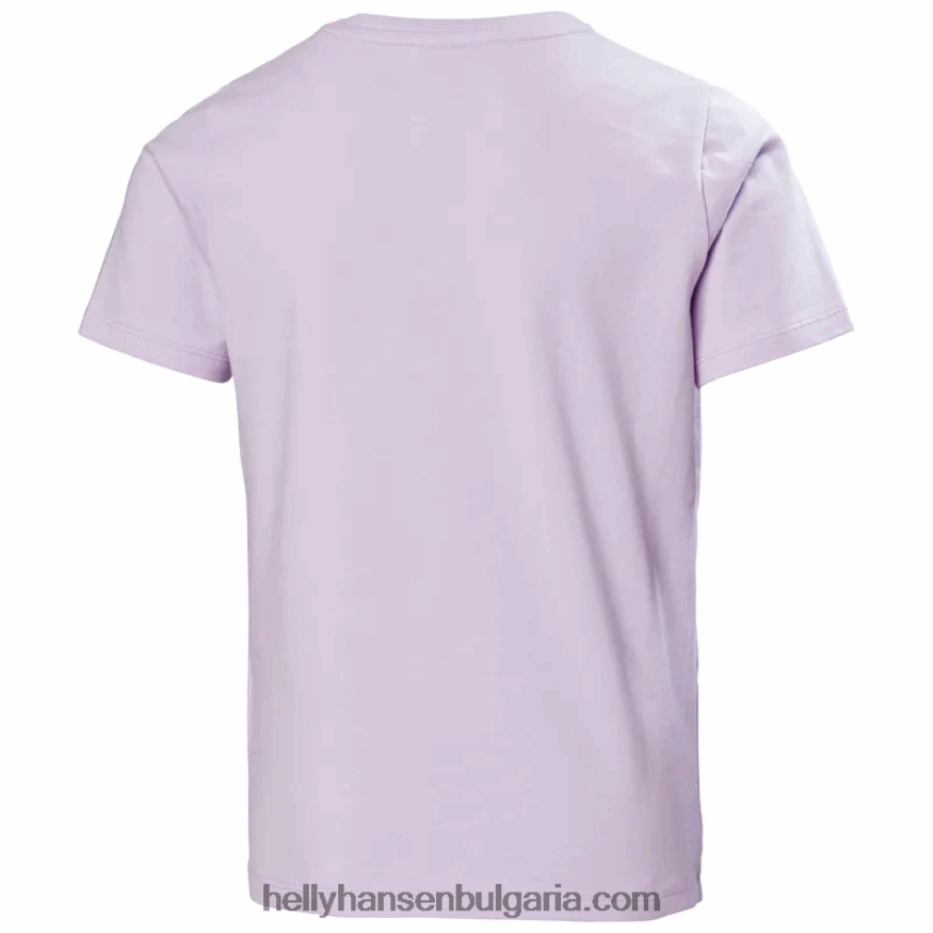 деца тениска с лого hh за юноши 80V22D2507 розов кварц/остър зелен/сладък лайм Helly-Hansen