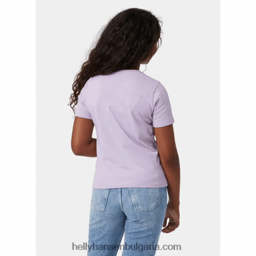 деца тениска с лого hh за юноши 80V22D2507 розов кварц/остър зелен/сладък лайм Helly-Hansen