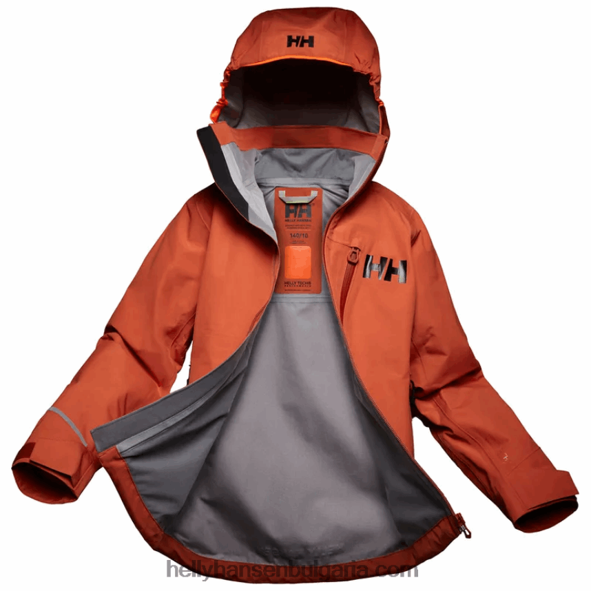 деца 3-слойно яке за юноши Fusion Lab 80V22D2551 теракота/дълбок фиорд Helly-Hansen