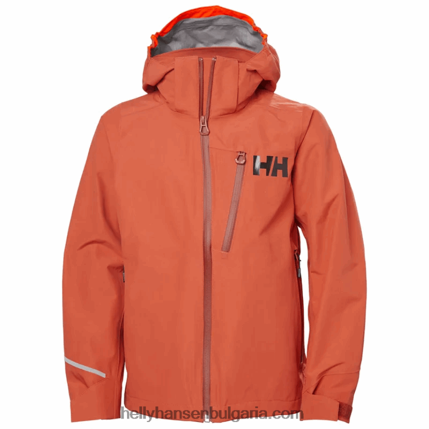 деца 3-слойно яке за юноши Fusion Lab 80V22D2551 теракота/дълбок фиорд Helly-Hansen