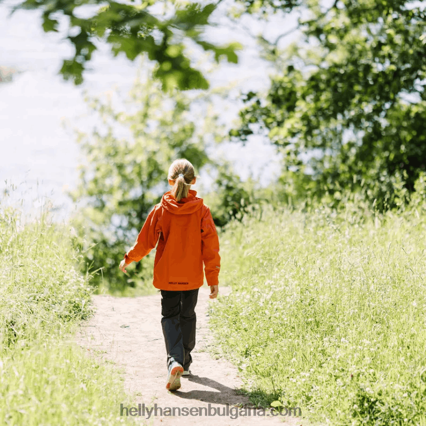 деца 3-слойно яке за юноши Fusion Lab 80V22D2551 теракота/дълбок фиорд Helly-Hansen