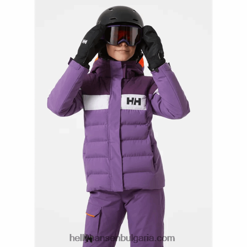 деца юношеско диамантено ски яке 80V22D2382 прасковено ехо Helly-Hansen