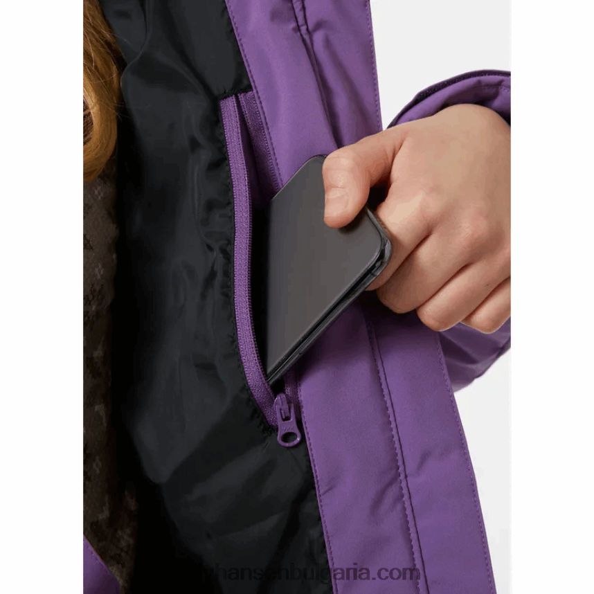 деца юношеско диамантено ски яке 80V22D2382 прасковено ехо Helly-Hansen