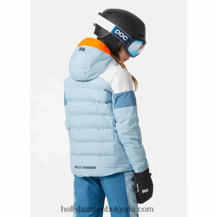 деца юношеско диамантено ски яке 80V22D2383 натрошена гра Helly-Hansen