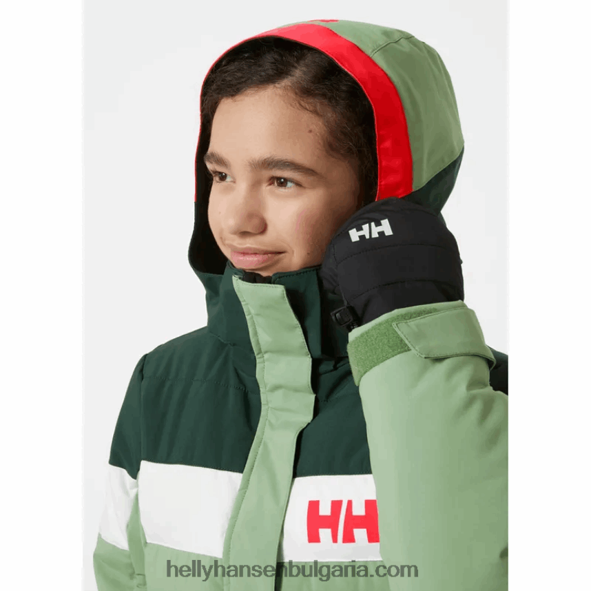 деца юношеско диамантено ски яке 80V22D2384 натрошена гра Helly-Hansen