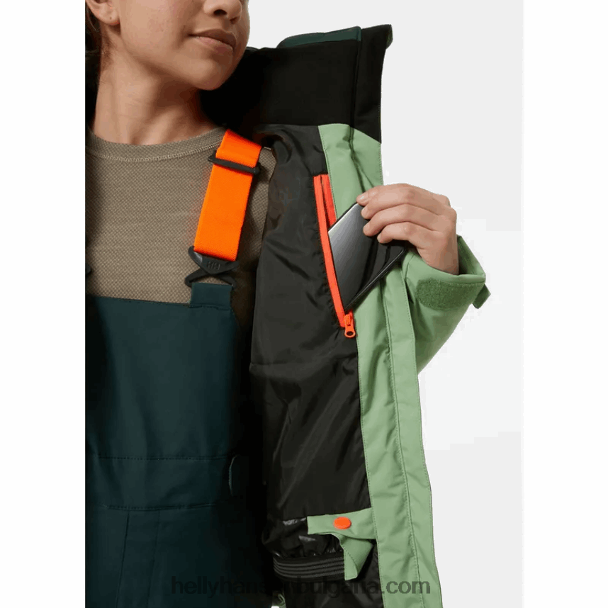 деца юношеско диамантено ски яке 80V22D2384 натрошена гра Helly-Hansen