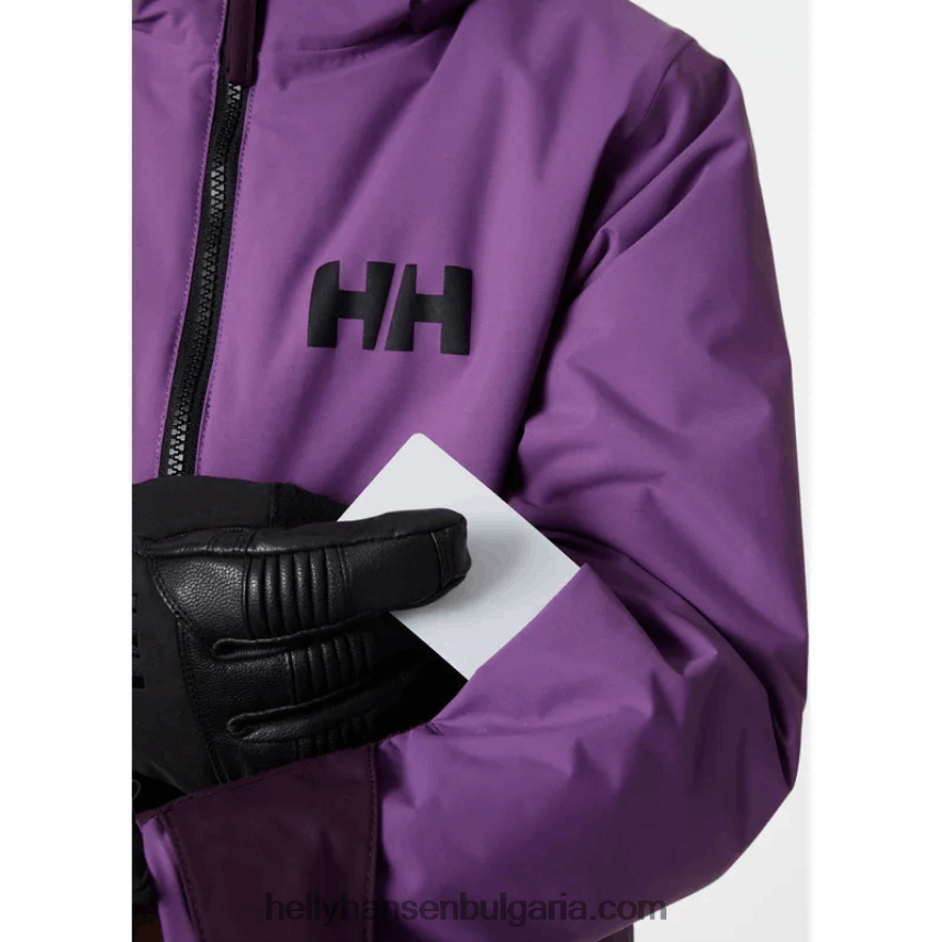 деца ски яке за юноши траверс 80V22D2417 дълбок фиорд/черен Helly-Hansen