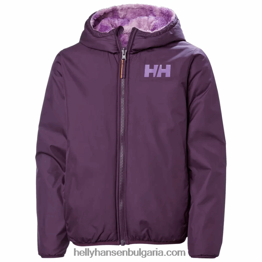 деца реверсивно яке за юноши 80V22D2431 морошка/гора близо Helly-Hansen