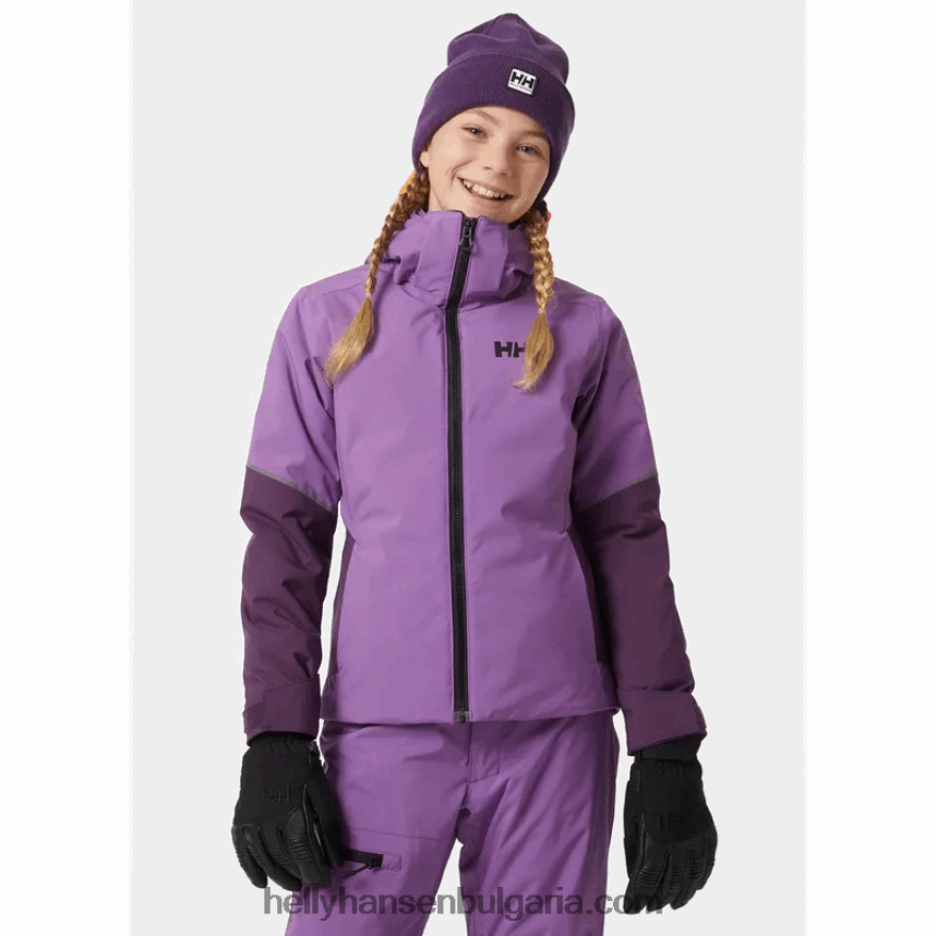 деца ски яке за бижута за юноши 80V22D2436 помощна програма gre/black Helly-Hansen