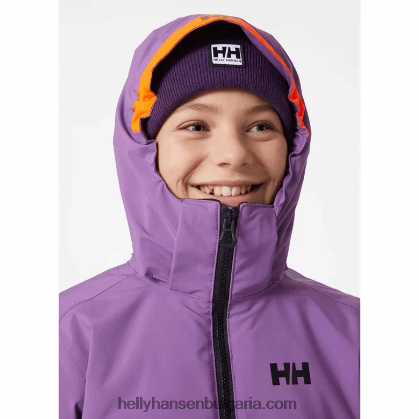 деца ски яке за бижута за юноши 80V22D2436 помощна програма gre/black Helly-Hansen