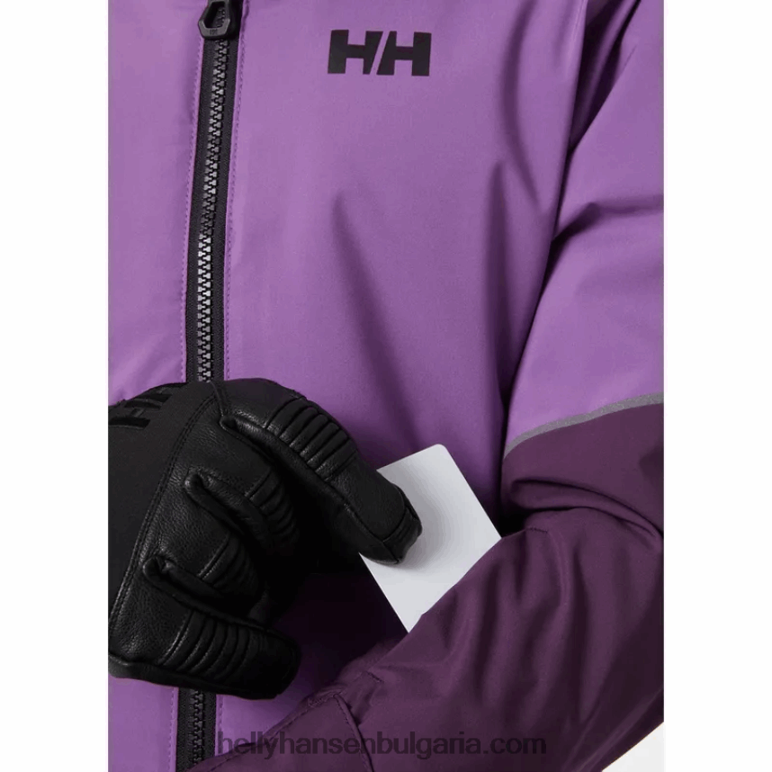 деца ски яке за бижута за юноши 80V22D2436 помощна програма gre/black Helly-Hansen