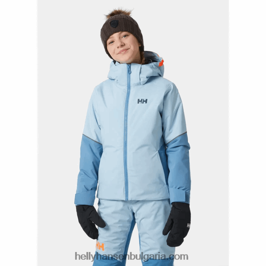 деца ски яке за бижута за юноши 80V22D2437 натрошена гра Helly-Hansen
