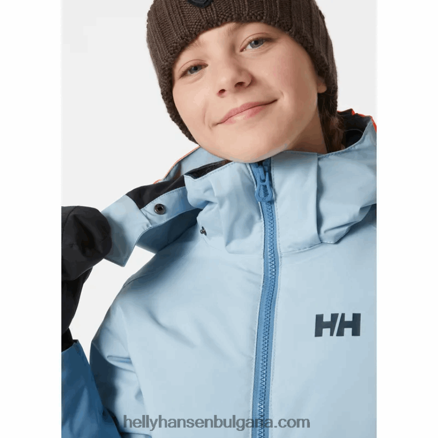 деца ски яке за бижута за юноши 80V22D2437 натрошена гра Helly-Hansen