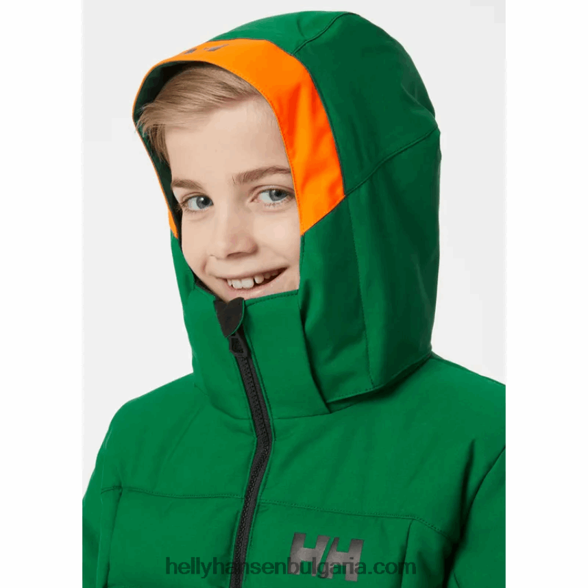 деца юношеско рисково ски яке 80V22D2744 патрулен оран/войник/черен Helly-Hansen