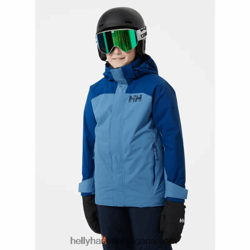 деца ски яке за юноши 80V22D2749 натрошена гра Helly-Hansen