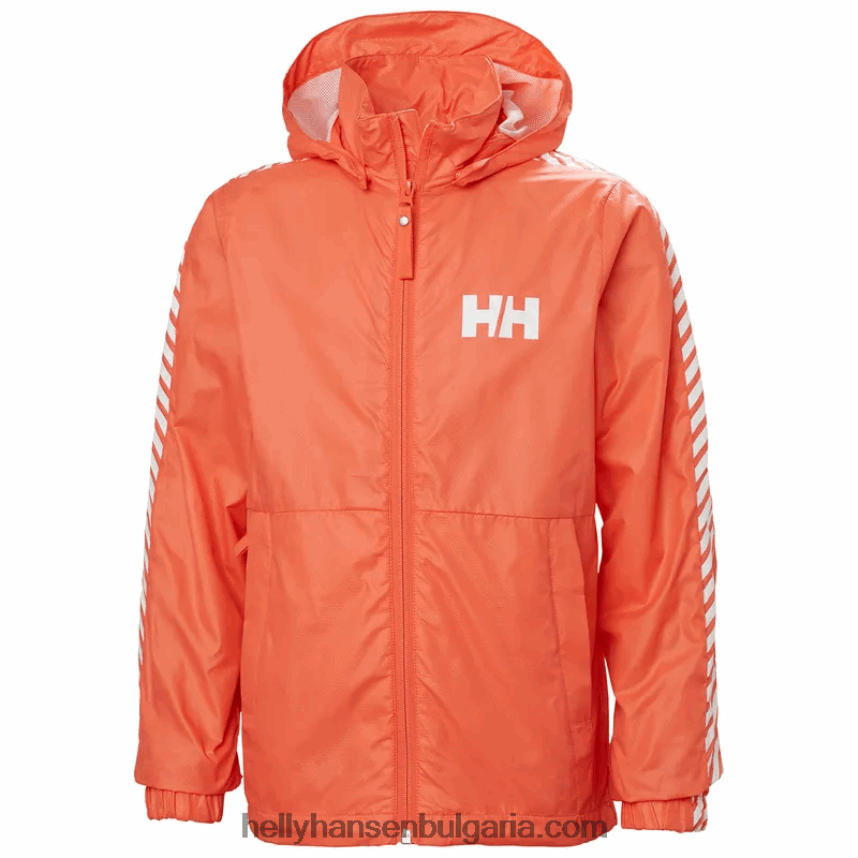деца юношеско райе яке за вятър 80V22D2810 сладък лайм Helly-Hansen