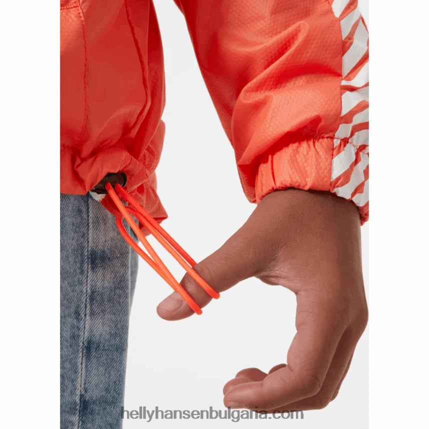 деца юношеско райе яке за вятър 80V22D2810 сладък лайм Helly-Hansen