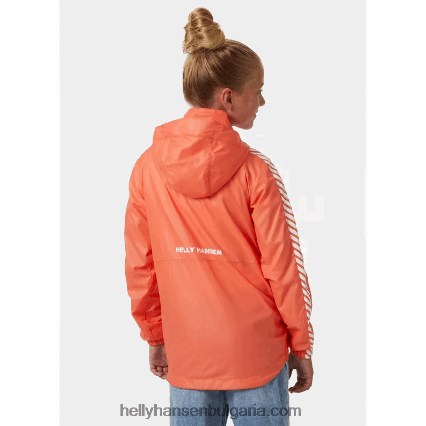 деца юношеско райе яке за вятър 80V22D2810 сладък лайм Helly-Hansen