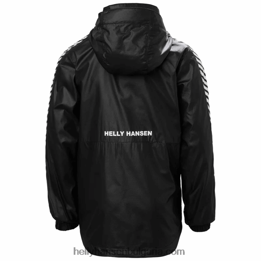 деца юношеско райе яке за вятър 80V22D2811 сладък лайм/горещ корал Helly-Hansen