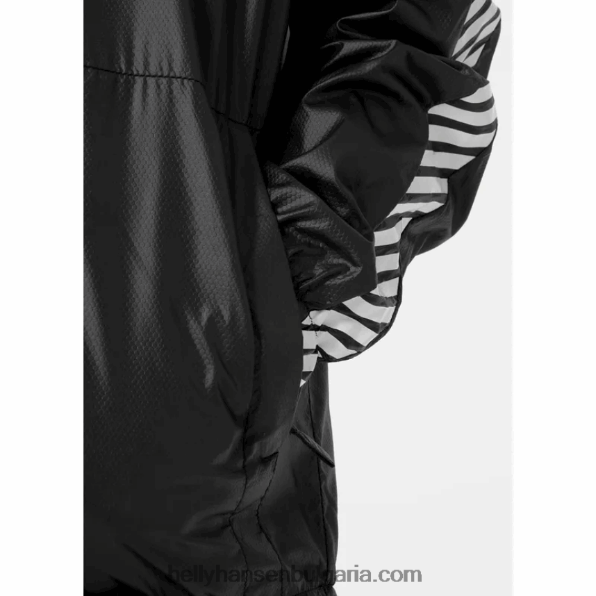 деца юношеско райе яке за вятър 80V22D2811 сладък лайм/горещ корал Helly-Hansen