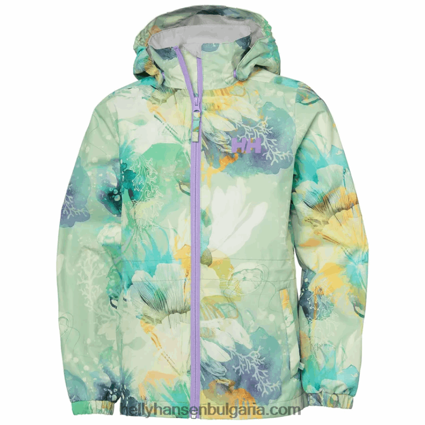 деца юношеско яке Celeste за дъжд 80V22D2556 хедър аоп/праскова ехо Helly-Hansen