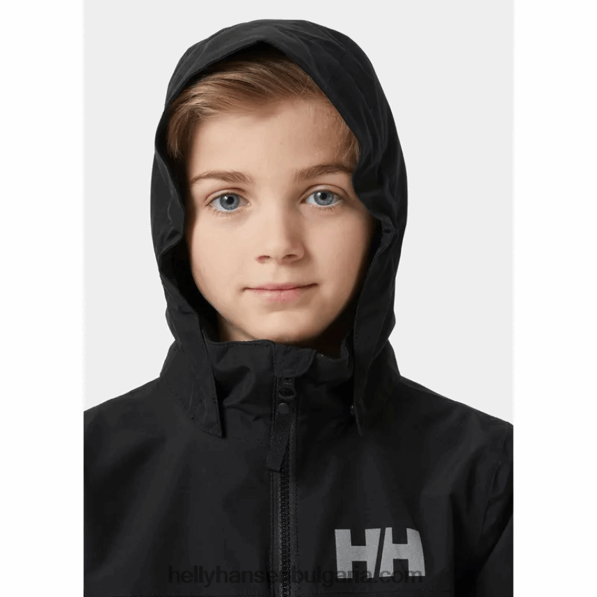 деца юношеско водоустойчиво яке Juell 80V22D2565 прасковено ехо/дълбок фиорд Helly-Hansen