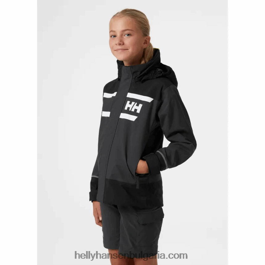 деца яке за ветроходство Salt Port 2.0 за юноши 80V22D2559 ярко синьо/бяло Helly-Hansen