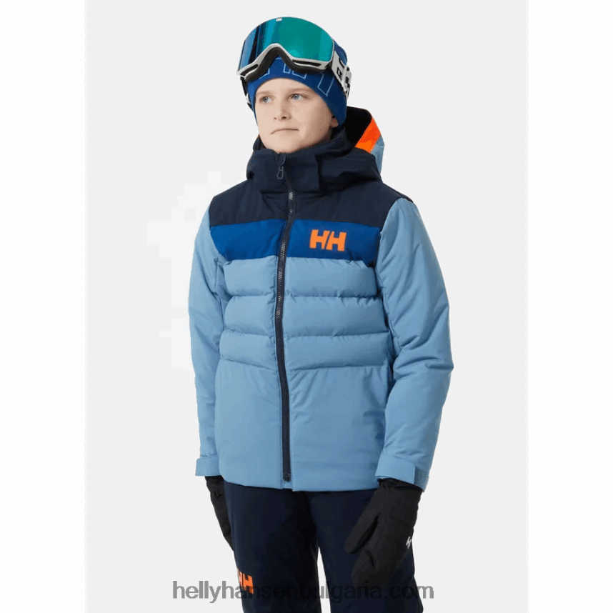 деца яке за ски cyclone за юноши 80V22D2755 полезност gre/darkest spr Helly-Hansen