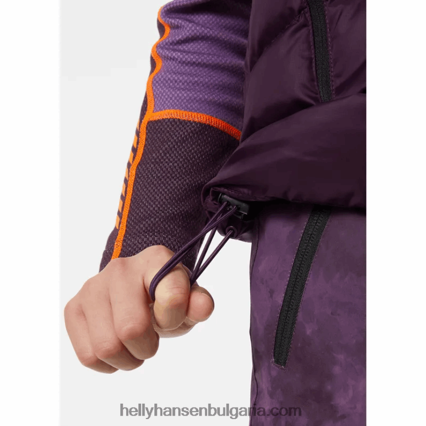 деца пухена жилетка за юноши isfjord 80V22D2763 синя мъгла/черно Helly-Hansen