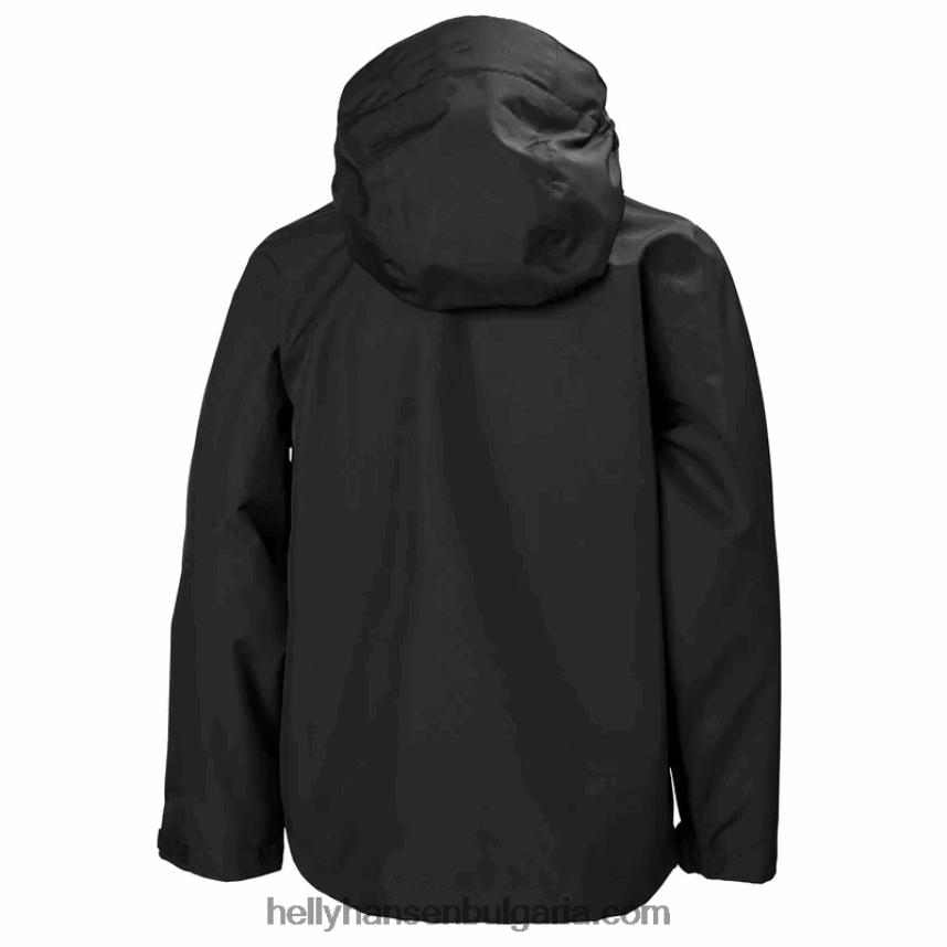 деца яке за дъжд седем j за юноши 80V22D2813 черен Helly-Hansen