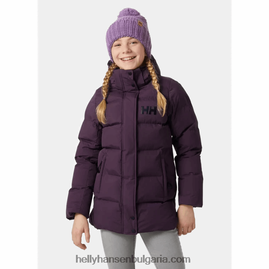 деца зимна парка luca puffy за юноши 80V22D2400 дълбок фиорд Helly-Hansen