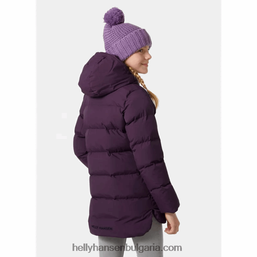 деца зимна парка luca puffy за юноши 80V22D2400 дълбок фиорд Helly-Hansen