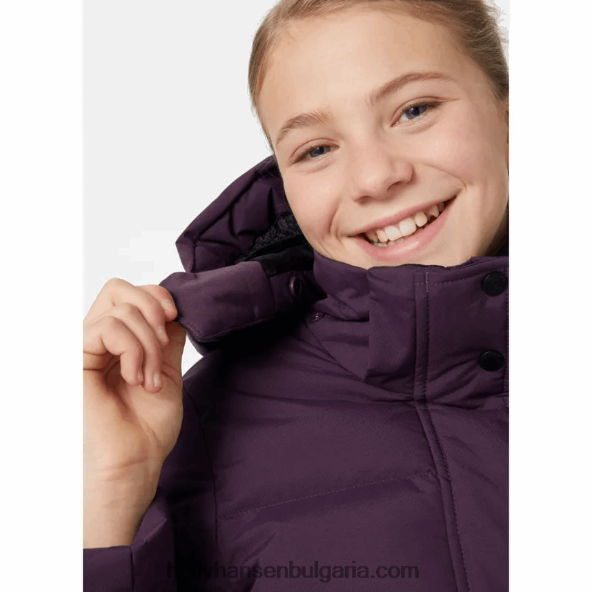 деца зимна парка luca puffy за юноши 80V22D2400 дълбок фиорд Helly-Hansen