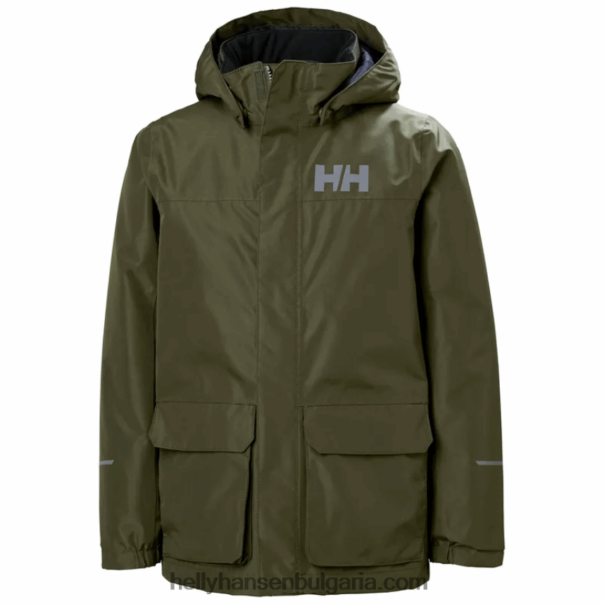 деца изолирано яке за дъжд vika за юноши 80V22D2770 черно/морско синьо Helly-Hansen