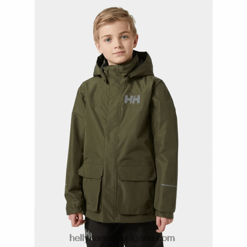 деца изолирано яке за дъжд vika за юноши 80V22D2770 черно/морско синьо Helly-Hansen