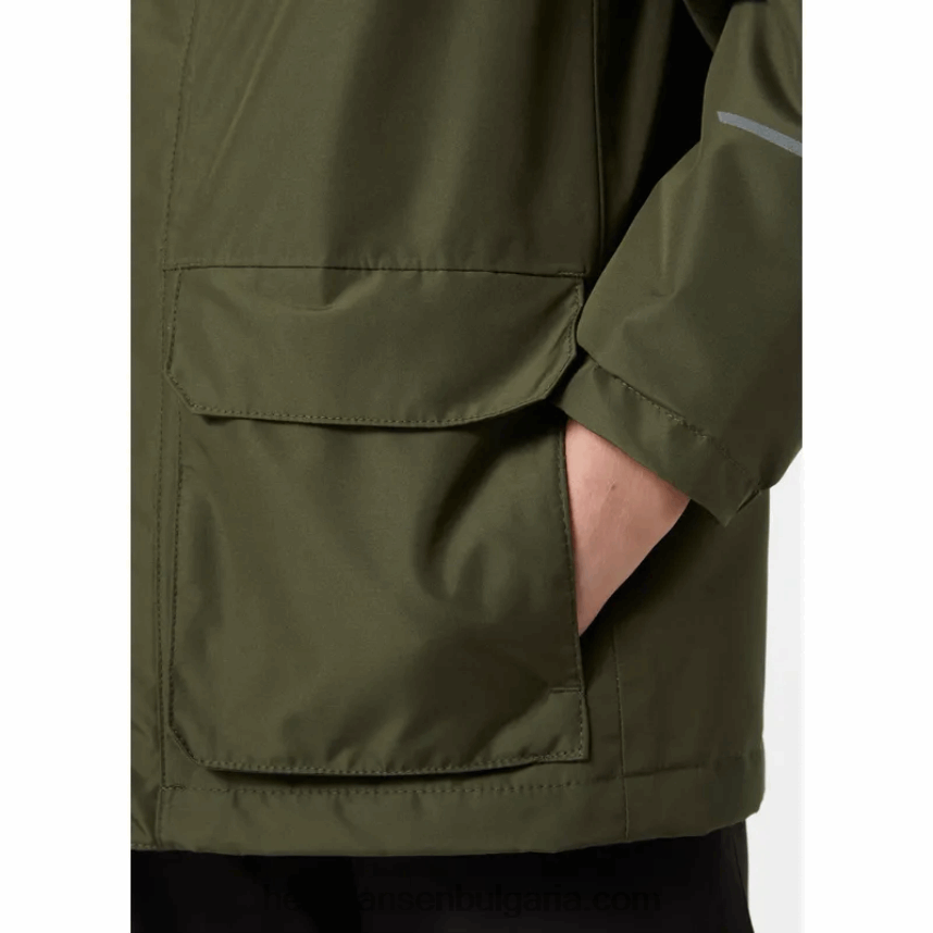 деца изолирано яке за дъжд vika за юноши 80V22D2770 черно/морско синьо Helly-Hansen