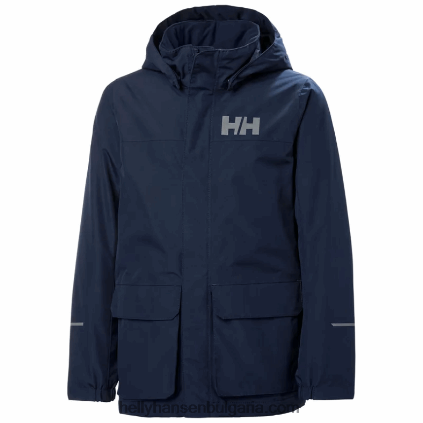 деца изолирано яке за дъжд vika за юноши 80V22D2771 полезност гр Helly-Hansen