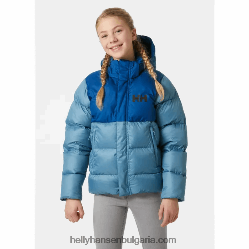 деца пухкаво яке за юноши vision 80V22D2761 малахит/морошка Helly-Hansen