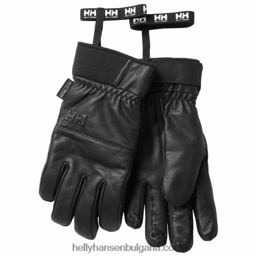 мъже унисекс ръкавици за ски писти 80V22D1299 черен Helly-Hansen