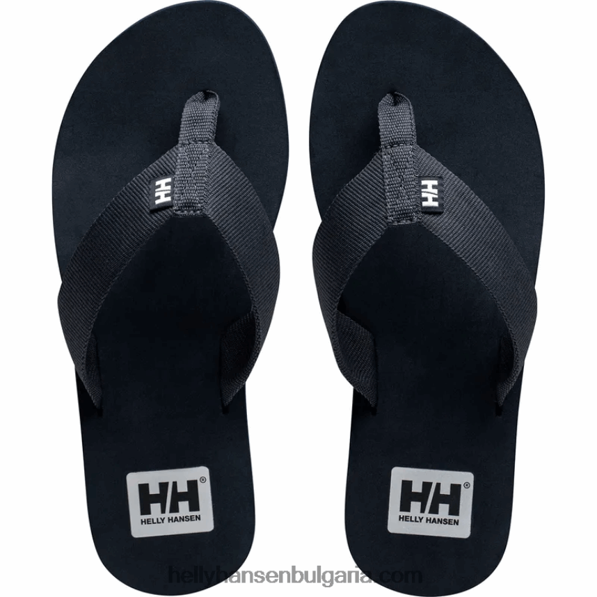 мъже мъжки сандали с лого 2 80V22D1217 черно/ebo Helly-Hansen