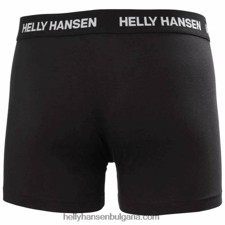 мъже унисекс 2 пакета памучни боксерки 80V22D1026 азуритна шунка Helly-Hansen