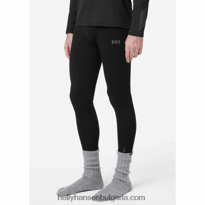 мъже мъжки h1 pro lifa безшевни панталони с основен слой 80V22D1053 черен Helly-Hansen