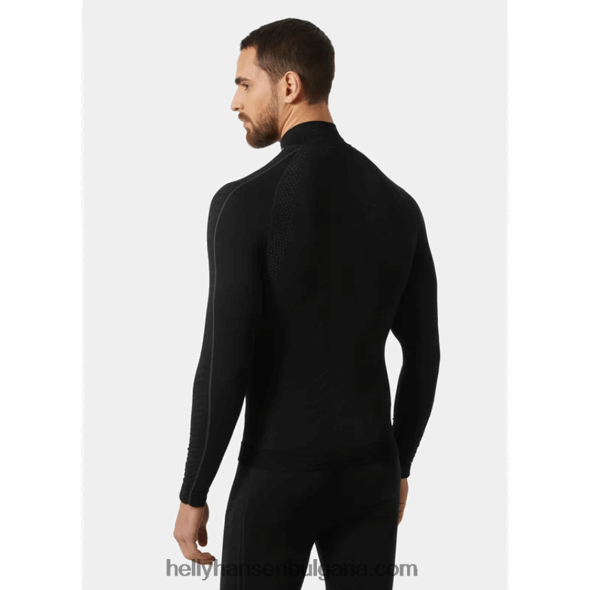 мъже унисекс h1 pro lifa безшевно горнище за ски състезания 80V22D1059 черен Helly-Hansen